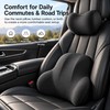 Memory Foam Car Neck & Lumbar Support Pillows for Driving