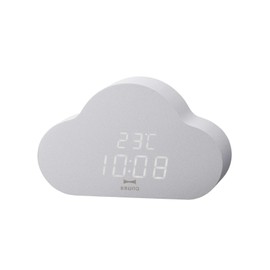 BRUNO Cloud Clock Digital Clock LED Table Clock Date Temperature Cloud Gray BCA030-GY