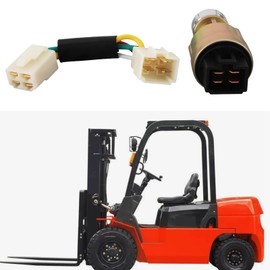 Create idea Forklift 4 Pin Ignition Switch JK411 0111187 Compatible with Heli Compatible with Hangcha