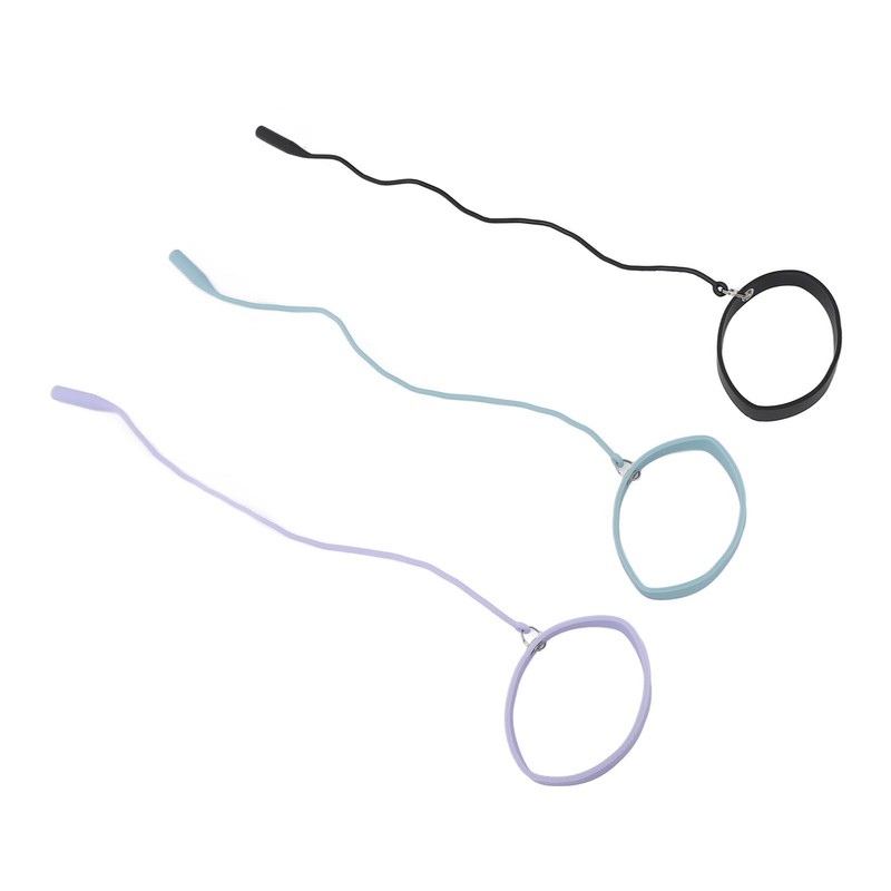 3PCS Eyelash Extension Tweezers Holders Bracelet Silicone Ring Tweezers Protector