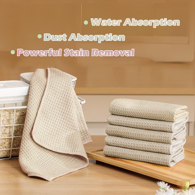 EURSPEUNG Microfibre Cloths, Cleaning Cloths, All-Purpose Microfibre Cloths, Dish Cloths,
