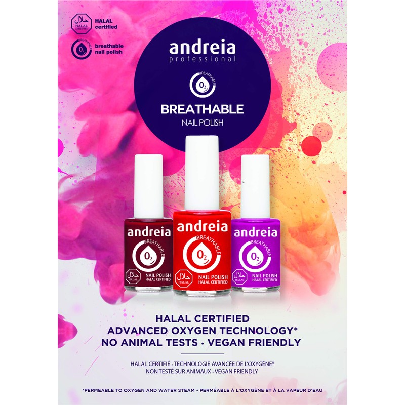 Andreia Halal Breathable Base Coat - Wasserdurchlässig - Schattierungen von