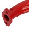 Exhaust Muffler Red Exhaust Silencer Pipe Half Moon Shape 40mm