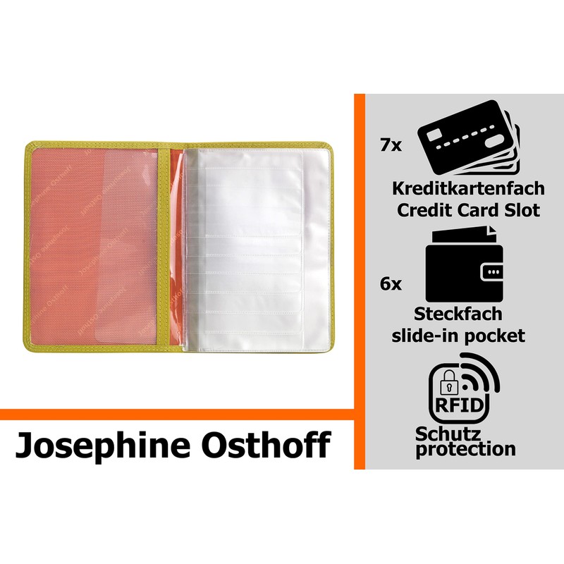 Josephine Osthoff Handtaschen-Manufaktur SOS Large Leather ID Holder DIN A6
