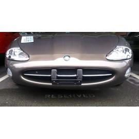 5 Front License Plate Tag Holder Mounting Adapter Bumper Kit Bracket for Jaguar (All Models) Quantity Discount (9.45$ to 5.60$)(Each with 6 Screws + 2 Built in Nuts)– Premium Car Set Accessories (5)