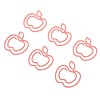 100pcs Fruit Paper Clips Cute Bookmark Pare Clips Portable Funny