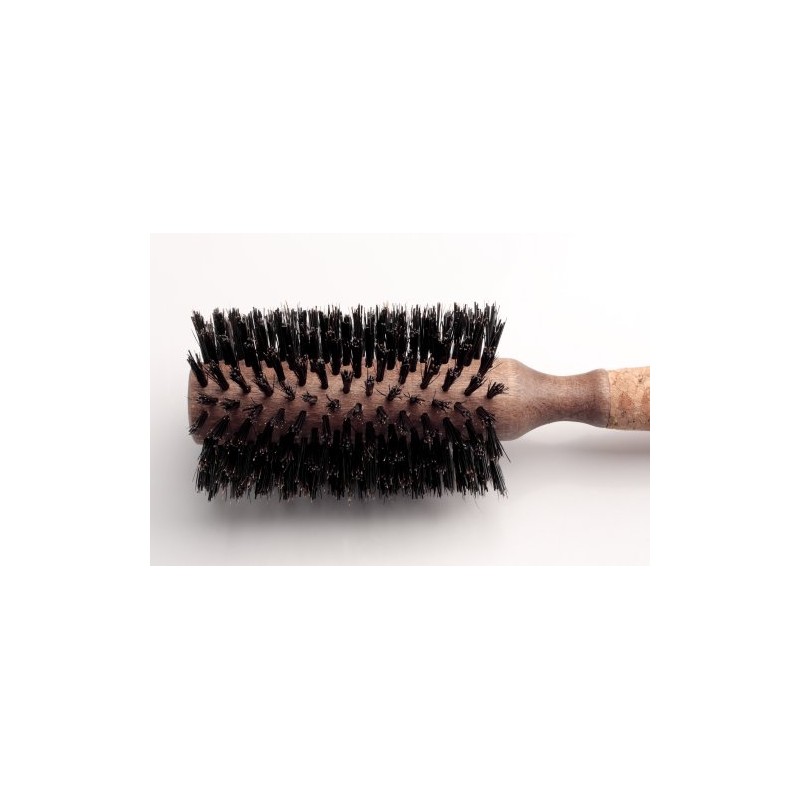 Regincós 20829 Round Hair Brush, Mixed Bristle Wood Body with