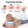 SmileQueen Memory Foam Wedge Pillow for Reading, Legs, Back Support