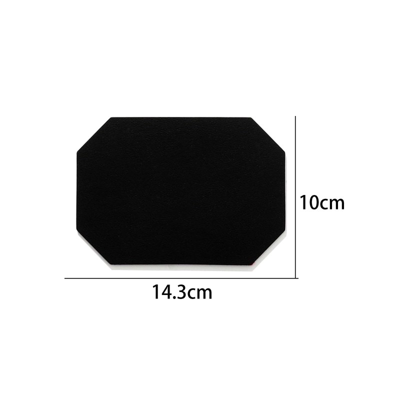 6 PCS Octagon Leather Cup Mats, Dual Sided Waterproof Leather