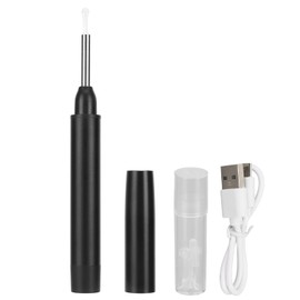 Ear Wax Removal Kit HD Waterproof Rechargeable App Support Smart Visual Earwax Removal Tool Camera for Indoor Travel Black