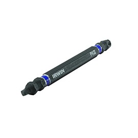 IRWIN Tools IWAF34DEPH2SQ2 Impact Performance Series Double-Ended Screwdriver Number-2 Phillips Power Bit, 4-Inch
