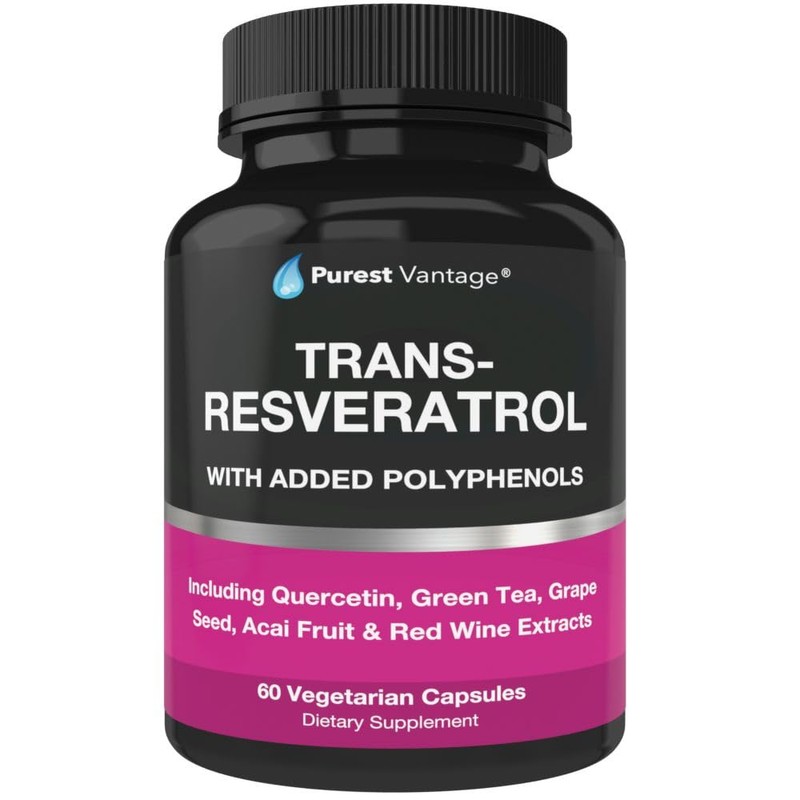 Trans-Resveratrol con polifenoles añadidos 60 cápsulas vegetarianas