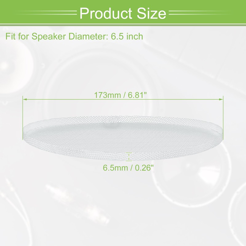 ACROPIX Universal 6.5 Inch Speaker Grills Mesh for Audio Subwoofer