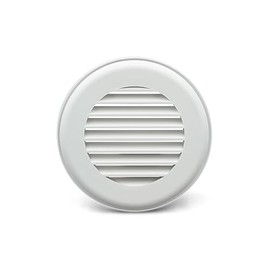 B&B Molders, 94272 CoolVent Snap-On Ceiling Vent with .25” Flange – Polar White, Hidden-Screw Design for Modern Interiors, OEM Replacement – Made in USA