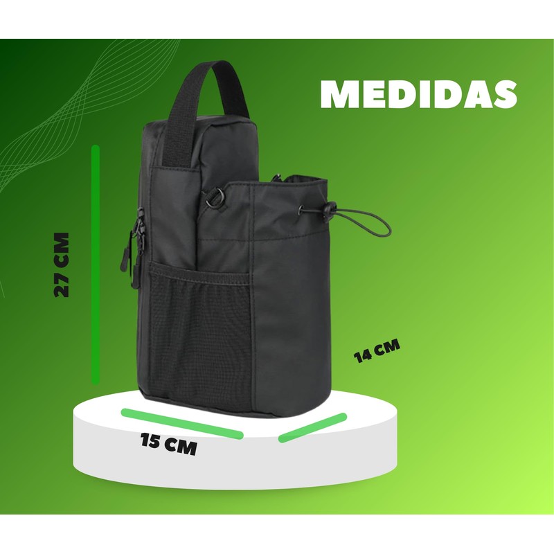 Strinologym Bolsa magnetica gym, con porta termo, resiste hasta 4