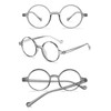 ABETOS Retro Round Blue Light Blocking Reading Glasses Circle Frame