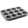 casaWare Ceramic Coated NonStick 12 Cup Muffin Pan (Silver Granite)