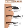 Purple Dragon Butcher Knife Set, 9 Pcs Chef Knife Set