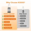 KOIOS Personal Blender 900W Shakes Smoothies Vegetable Fruit Countertop Blenders