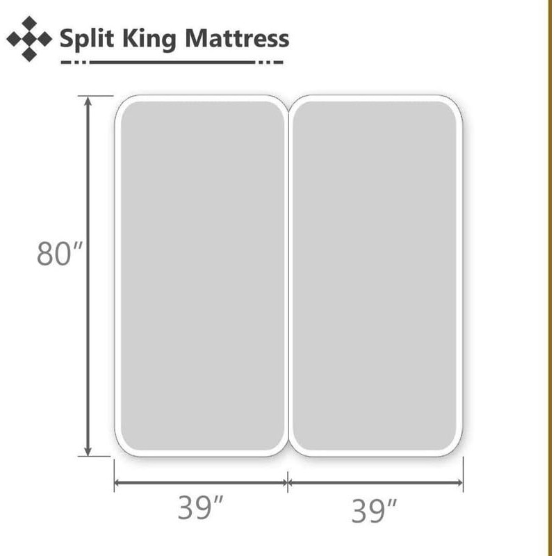Rajlinen Split King Sheets Sets for Adjustable Bed - 100%