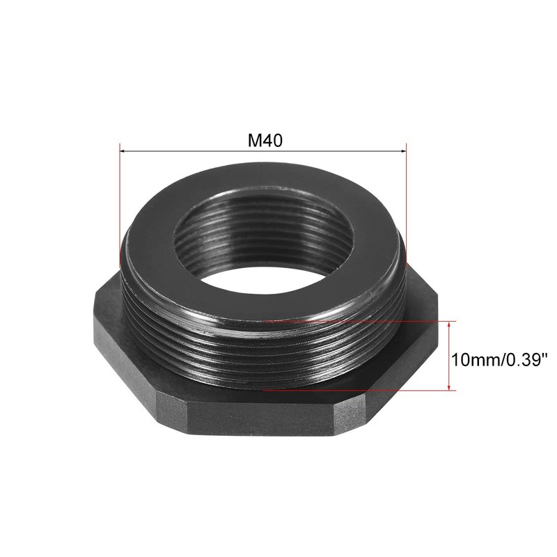 sourcing map Threaded Reducing Bushings Nylon Connector Adaptor M40 Male