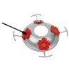 Metal Top Hummingbird Feeders Base Cover with 4 Perches and