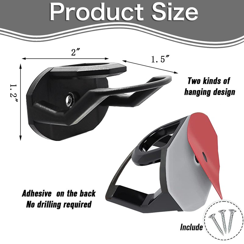 RUIPBOTE 24 Pack Adhesive Hat Hooks for Wall，Hat Rack for