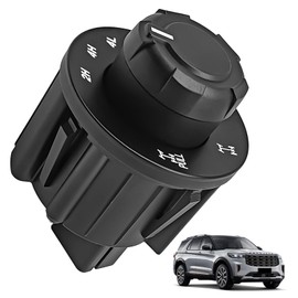 NOTISH 4WD Switch Knob, 4x4 Differential Lock Switch, E-Locker Override Control Switch OEM AL3Z-14B166-BA, Electronic Locking Switch Knob, Compatible with Ford F-150 2009-2014