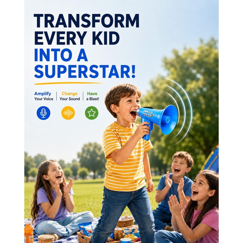 Cool Toys for 4 Year Old Boys, 5 Sounds Effect