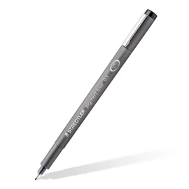 STAEDTLER ‎308 SB8 Pigment Liner Pens with Assorted Line Width - Black (Set of 8)