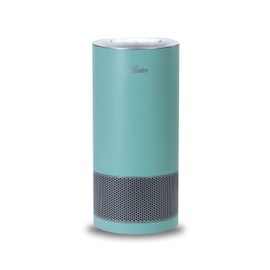 Hunter HP450UV Round Air Purifiers for Home, True HEPA Air Purifier Tower for Pets, Odors, Allergens, Smoke, Dust, VOC's. HEPA Air Purifiers for Bedroom and Small Room. Aqua Silver