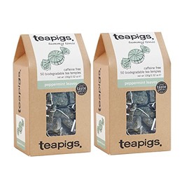 Teapigs Peppermint Leaves Tea 50 Temples (Pack of 2 - 100 Temples)