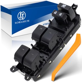 Sorghum Power Window Switch Driver Side - Master Window Switch Compatible with 2008-2015 Toyota Camry Land Cruiser Prius Sienna Venza 4Runner Lexus CT200h 20 Pins Replace# 84040-33100