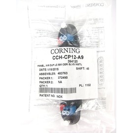 Generic Corning CCH-CP12-A9 Fiber Optic Adapter Panel, 6 LC Duplex OS2 SM Singlemode