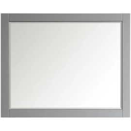 Vinnova Florence 48" Bathroom Vanity Framed Wall Mirror in Gray