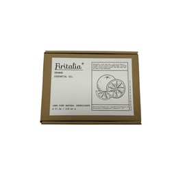 Firitalia Orange Essential Oil 4 Fl Oz | 100% Pure Cold-Pressed Oil for Energy, Cleaning & Skin Care | Zesty Citrus Aroma, Undiluted with Glass Dropper