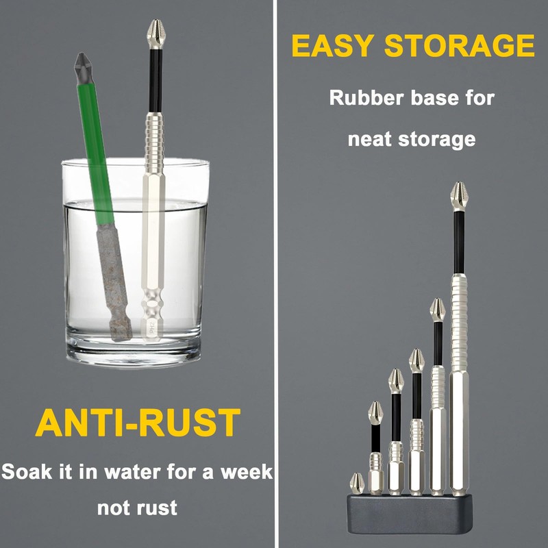High Magnetic Screwdriver Drill Bit Set, 12Pcs Magfixer New K5