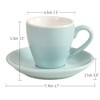 ionEgg Porcelain Espresso Cup with Saucer, Espresso shot Cup, 80ml/2.7Oz,