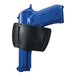 Allen Company Glenwood Leather Belt Slide Gun Holster, Ambidextrous, Med/Large Frame Semi-Auto Handguns, Colt 1911, Beretta 92, PX4, Vertec, Glock 17, 19, 21, 26, 30, 36, & Ruger P89, Black