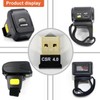 2D Bluetooth Ring Barcode Scanner,Symcode Wearable Wireless Finger Mini Bar