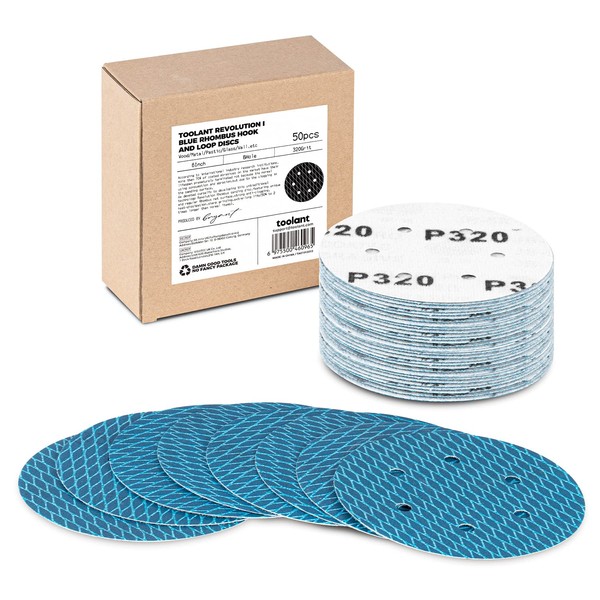 Diamond Shape 6 Inch 320 Grit Sanding Disc, Revolutionary Patent