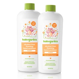 Babyganics Babyganics Foaming Hand Sanitizer Refill, Alcohol Free, Mandarin, Kills 99.9% of Common Bacteria, Moisturizing, 16 Fl Oz (Pack of 2)