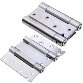 UHPPOTE 4 inch Stainless Steel Double Spring Door Freegate Hinge Two-Way Opening 180° (Pack of 1 Pair)