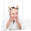 Gatuida Cute Animal Ear Skincare Headband Cow Horn Face Washing