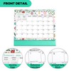 KINGTLE Desk Calendar 2025, Standing Flip 2025 Desktop Calendar with