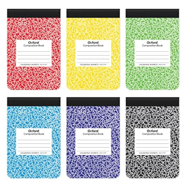 Oxford Jr. Composition Notebooks, Notebooks For School, School Supplies, Half