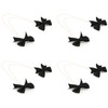 4Pcs Bow Hairpins Metal Snaps Barrettes Hair Clips Accessories with