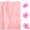 NALER Tissue Paper, Pink and Pink, Wrapping Paper, Gift, Packaging,