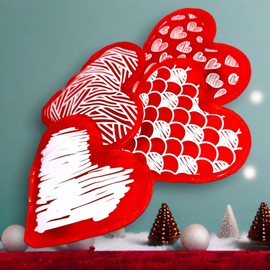 Set of 4 Hand Warmers Heating Pad Firebag Hearts, Heart, Finger Warmer, Heating Pad, Heating Pad all-around24