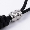 Lanyard Bead Rope Pendant，1PCS TC4 Outdoor Camping, Titanium Alloy Rope